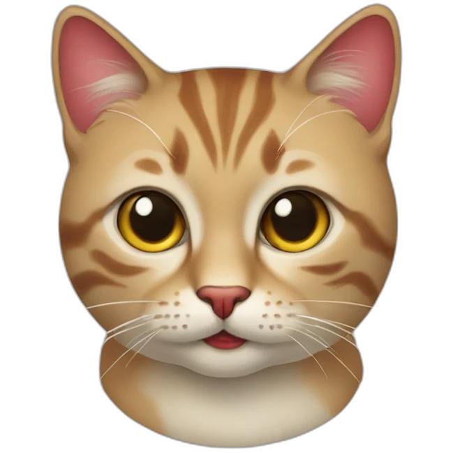 cat with red lips emoji