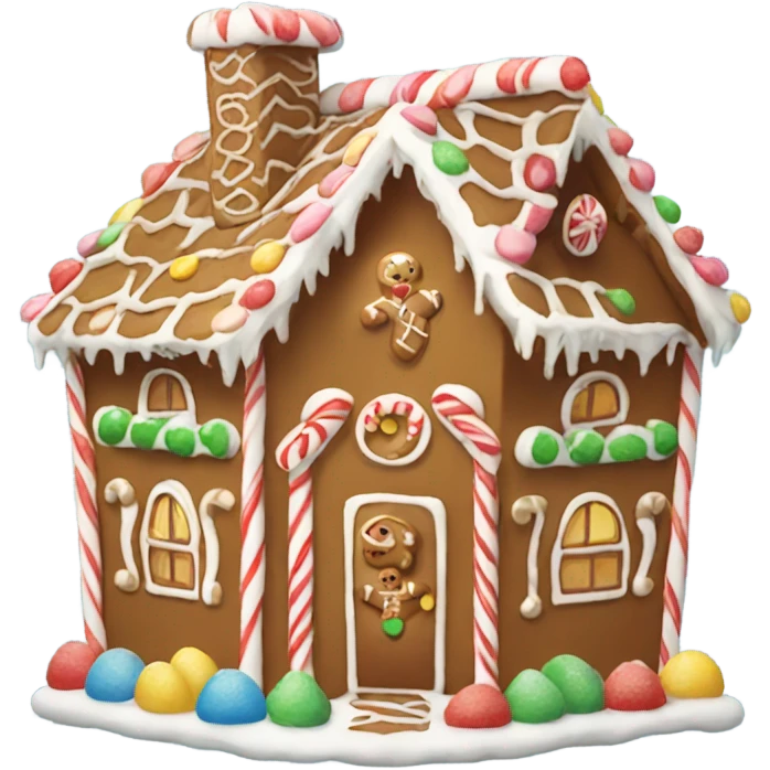 Gingerbread house emoji