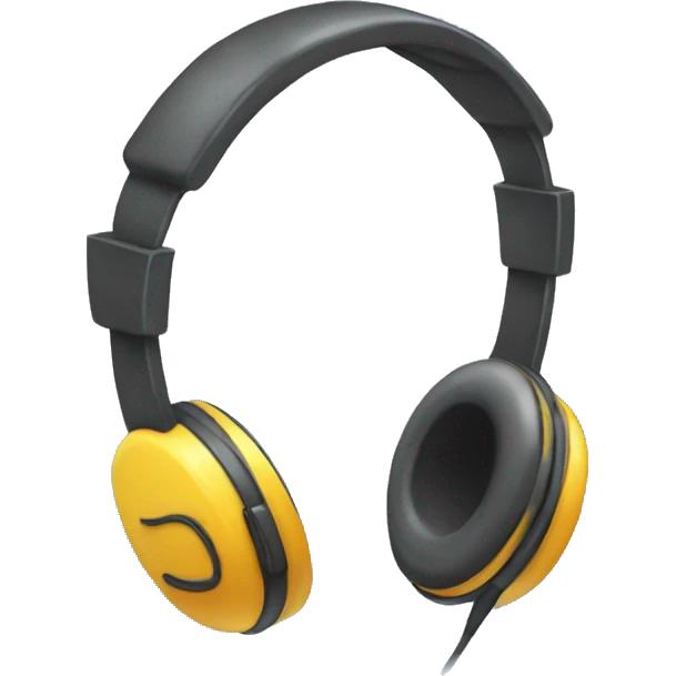 Cute headphones with rebons  emoji
