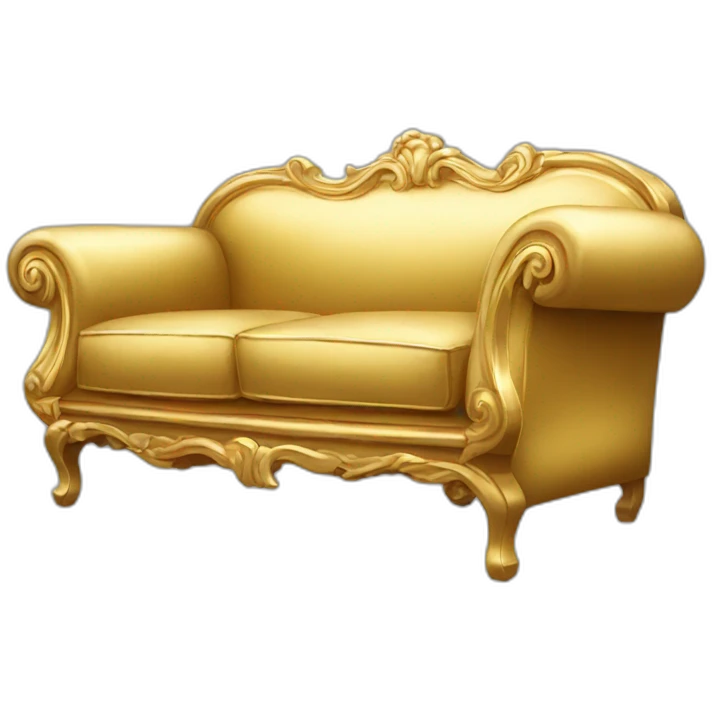 Golden sofa emoji