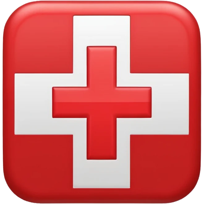 Create a red cross emoji