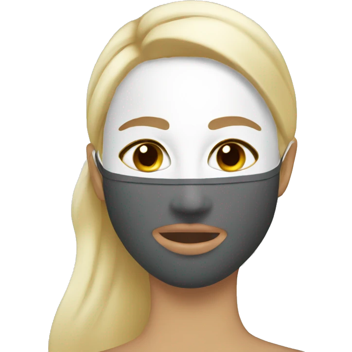 face mask skincare emoji