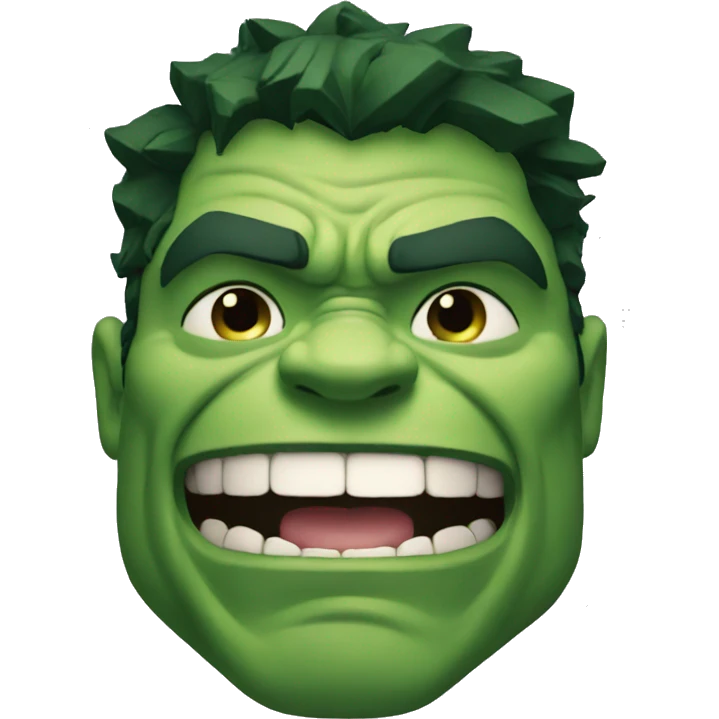 Hulk smiling emoji
