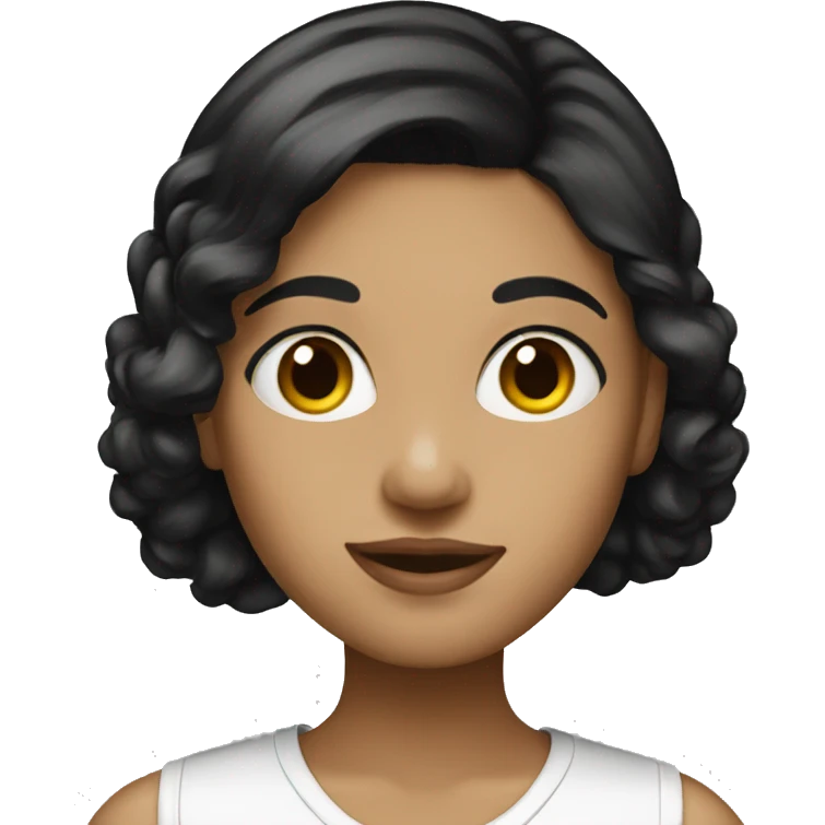 painter woman black hair emoji