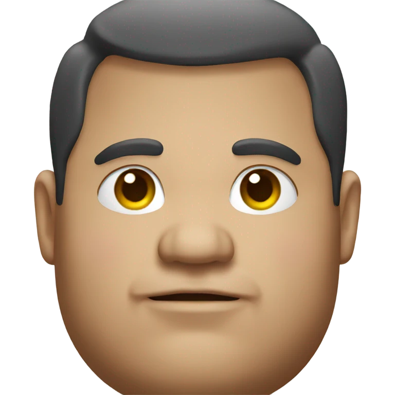 fat guy earing emoji