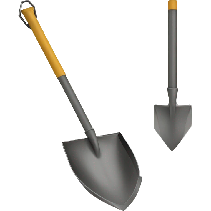 shovel digging with mine lab metal detector  emoji