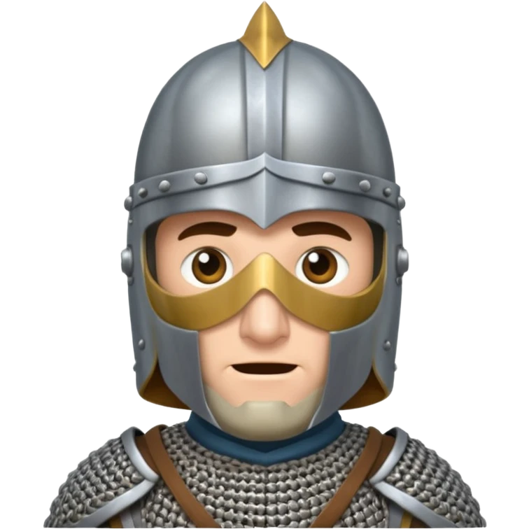 Monty pyton knight with full face helmet emoji