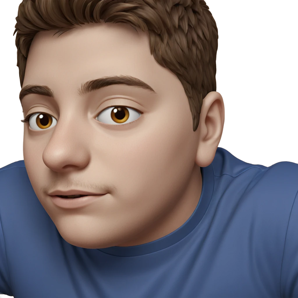 brown haired boy portrait emoji