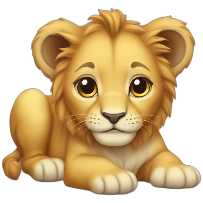 baby lion emoji