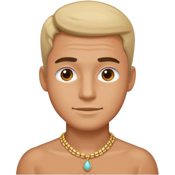 man with necklace emoji