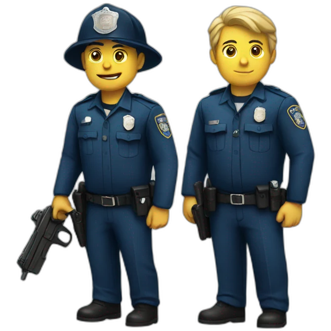 police with emoji