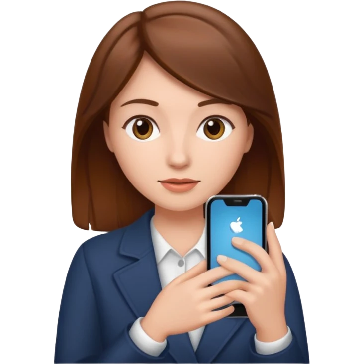 women using phone emoji