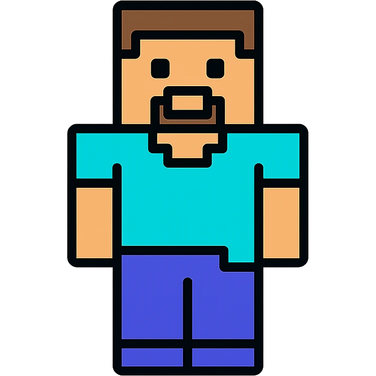 minecraft steve character emoji