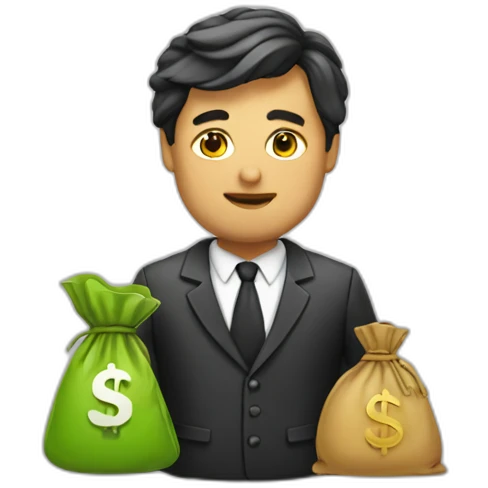 Lawyer with money bag emoji