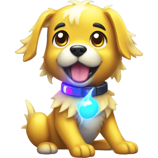 Colorful Shiny Electric Dog Pokémon emoji