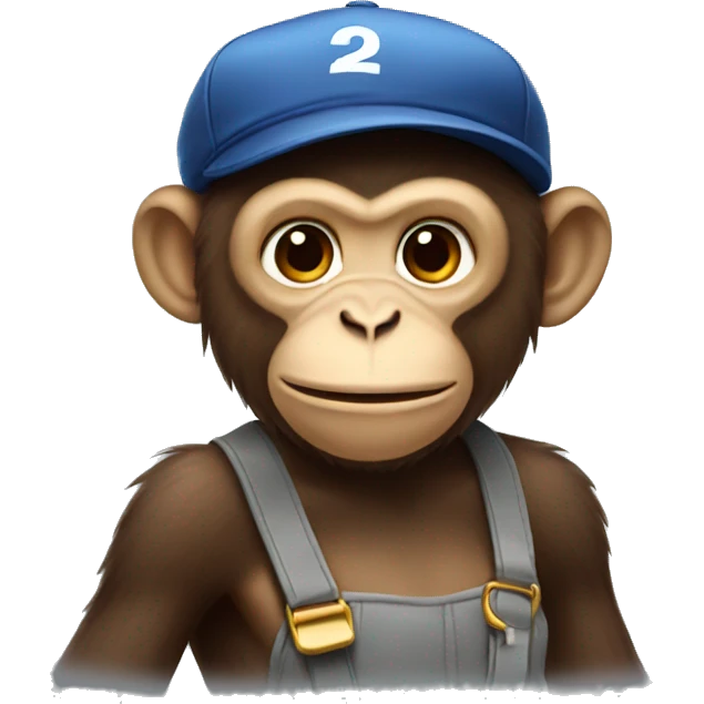 Monkey wearing cap emoji