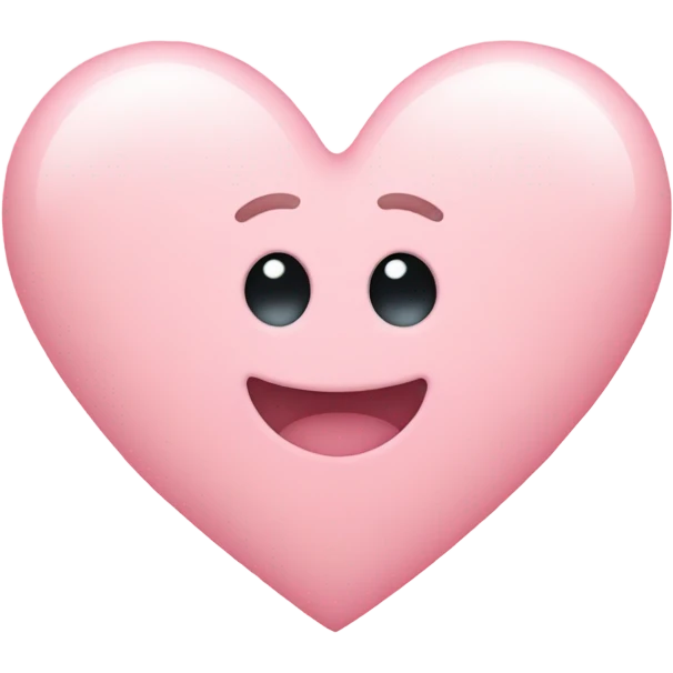 Baby pink heart emoji