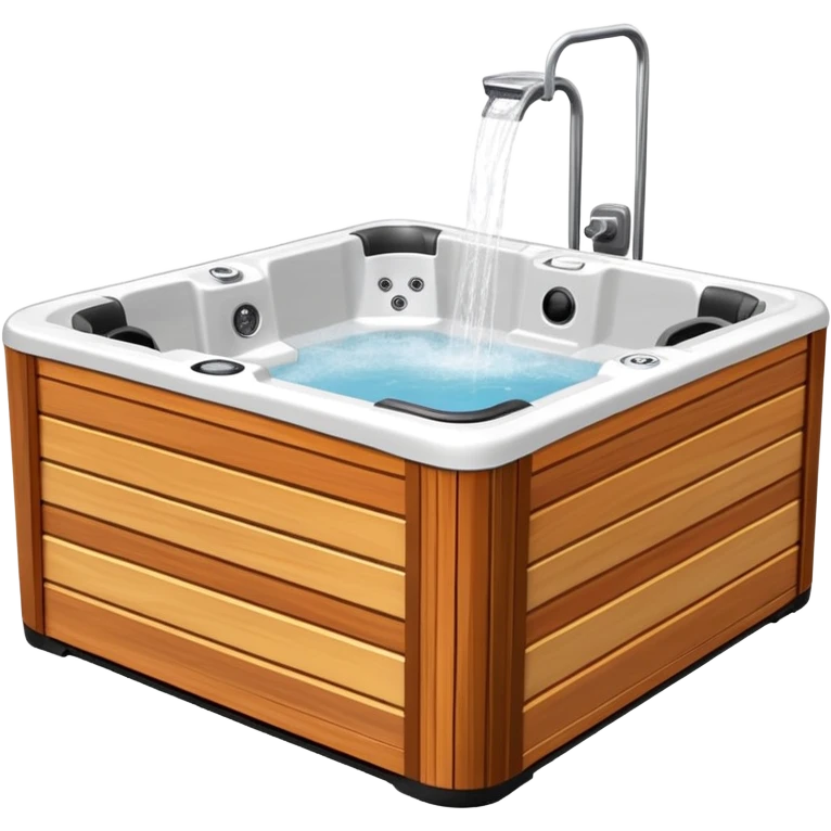 bubbling jacuzzi hot tub with steam emoji