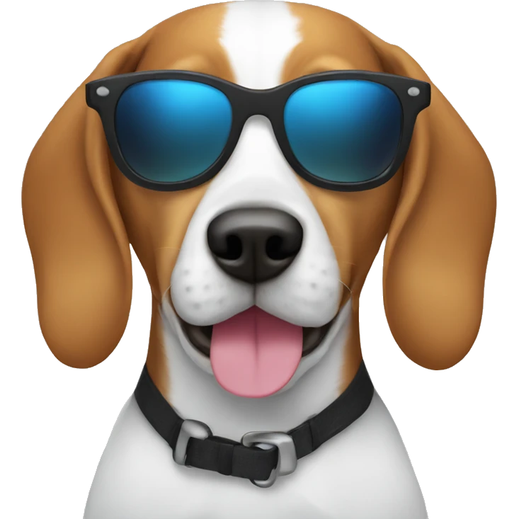 beagle with sunglasses  emoji