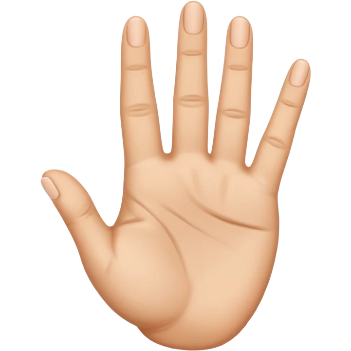 des doigt faisais le chiffre 2 et les autre doigt ferme  emoji