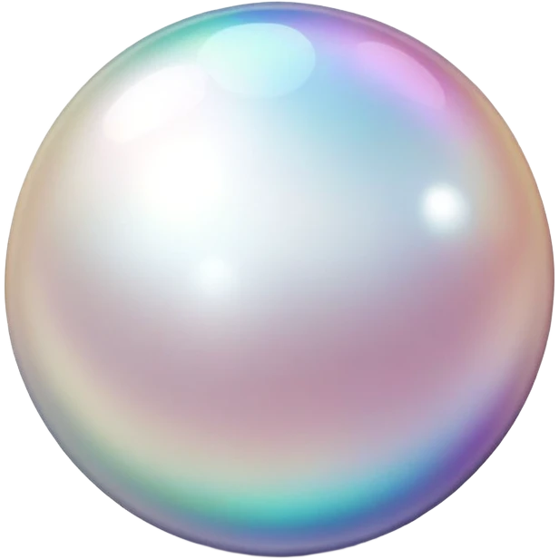 Pearl gemstone shiny and iridescent emoji