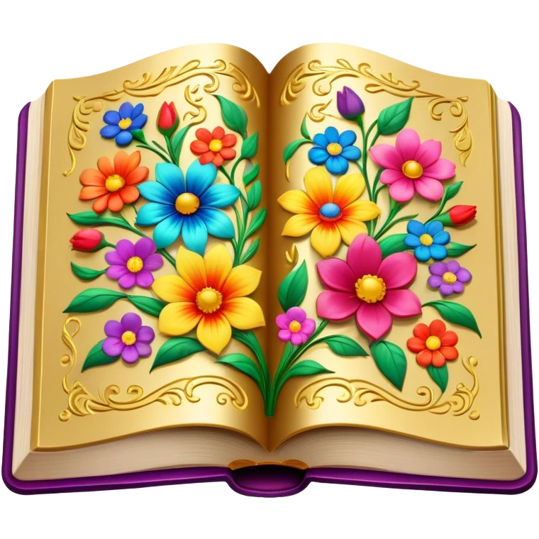 Blooming fantasy book emoji