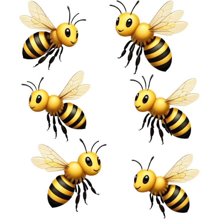 Bees emoji