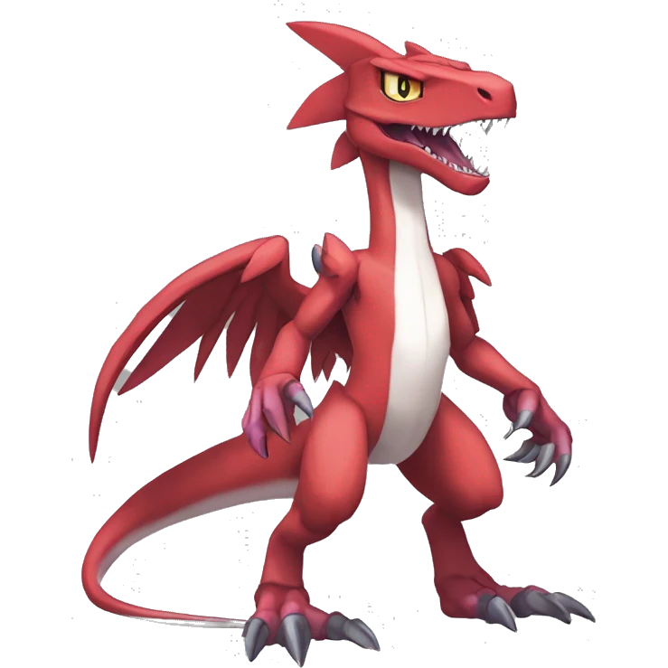  Cool Edgy Digimon-Fakemon-Guilmon-Genesect-Velociraptor-Dragon full body emoji