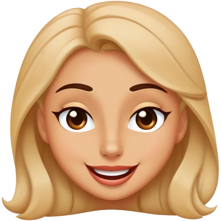 Flirty wink emoji