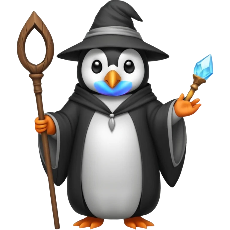 Penguin Wizard emoji