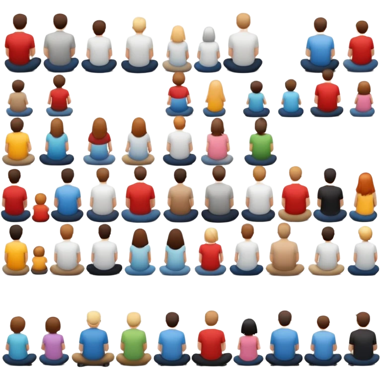 people facing away sitting  emoji