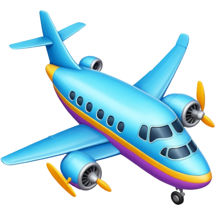 Happy plane  emoji