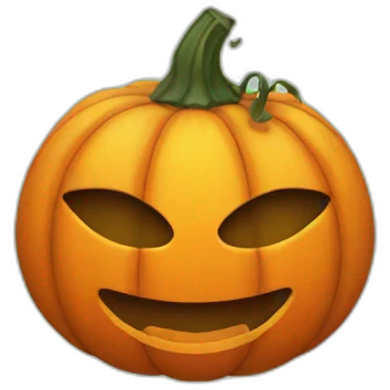 Pumpkin Mask on face emoji