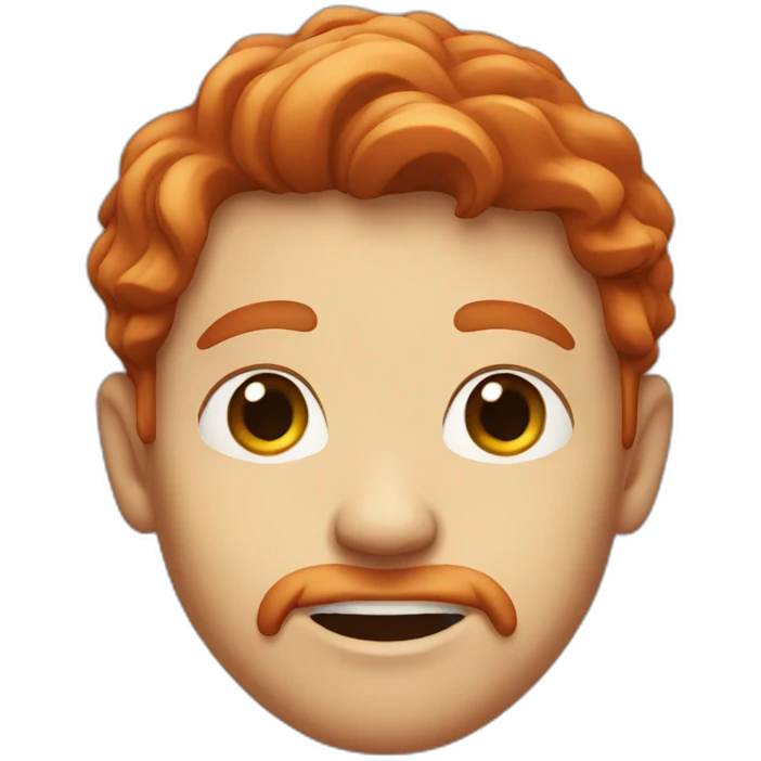Ugly redhead guy emoji