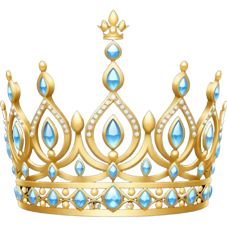 detsiled princress tiara emoji