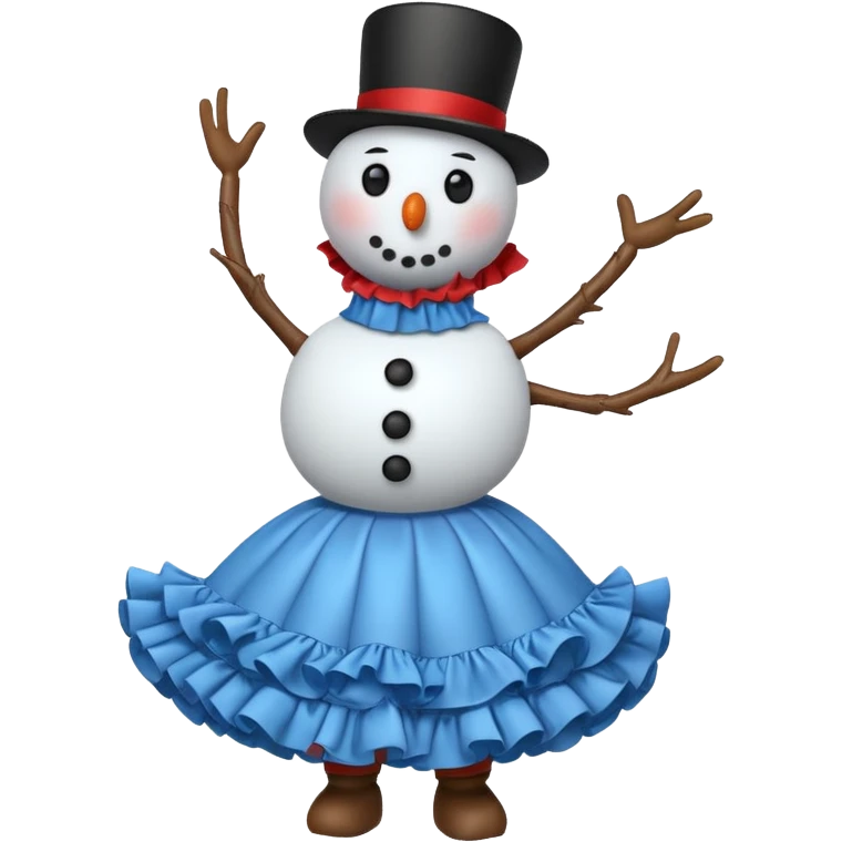 跳拉丁舞的雪人 emoji