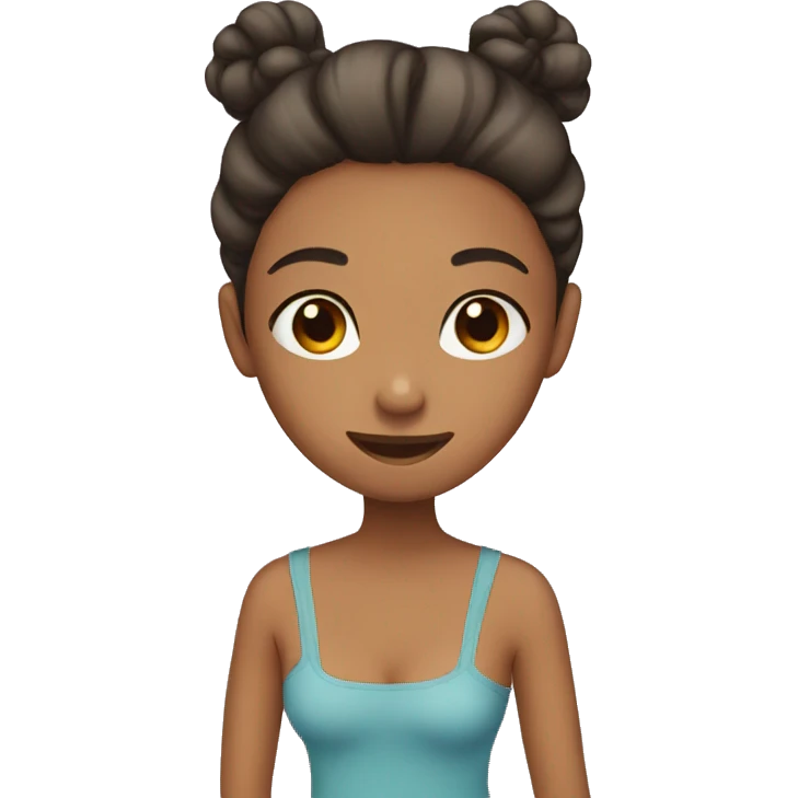 A girl getting ready emoji