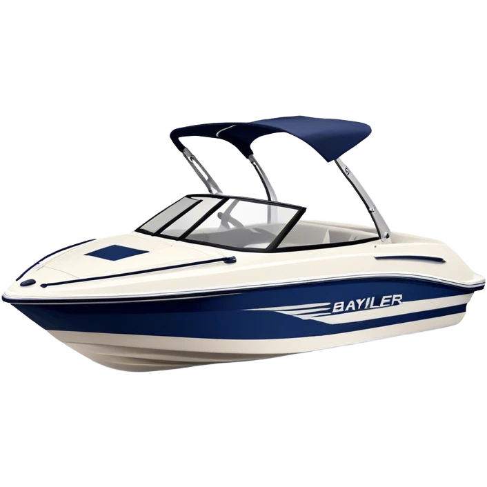 Speedboat - Bayliner 185 Bowrider (Model Year: 2020) (Iconic colour: White with navy blue accents) emoji