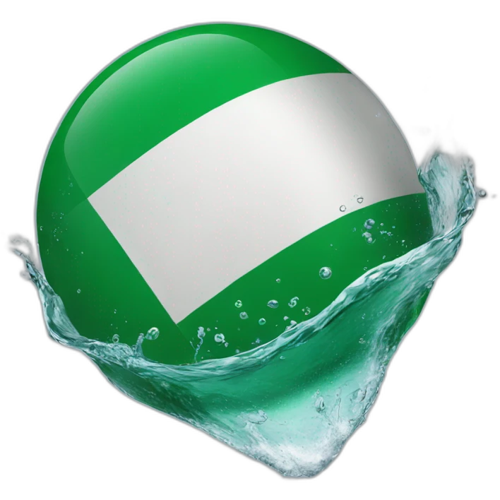 Nigerian flag in water emoji