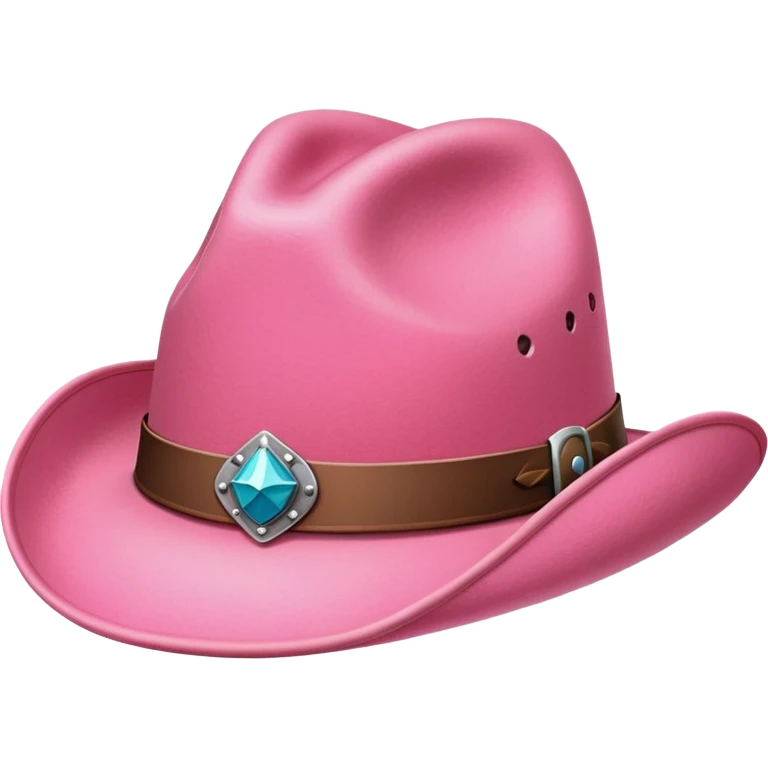 Pink cowboy hat  emoji
