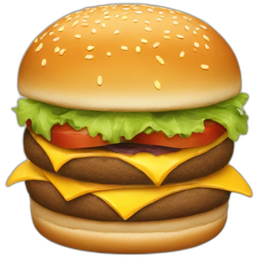 minimalistic-delivered-burger emoji