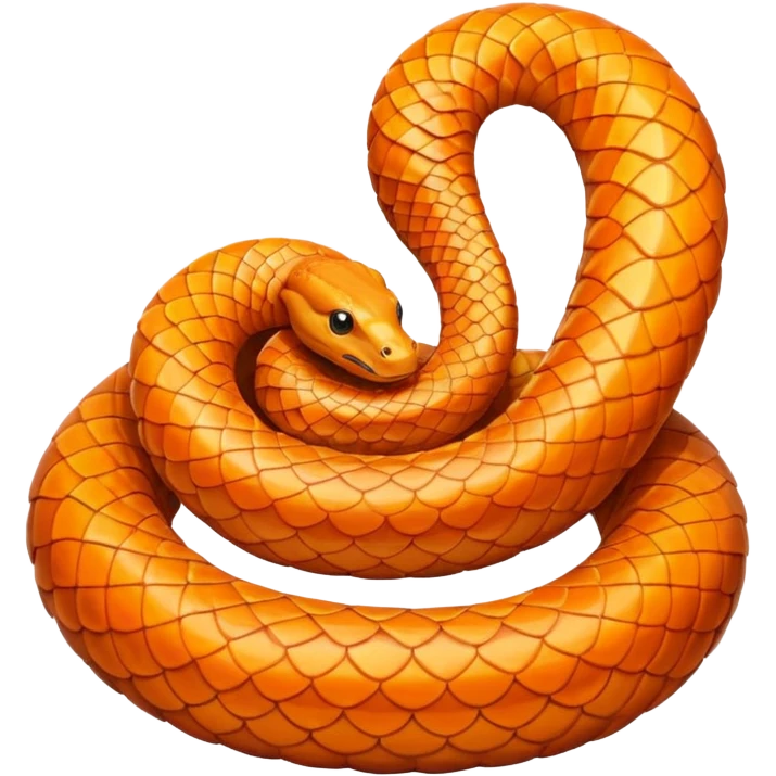 Serpent orange emoji