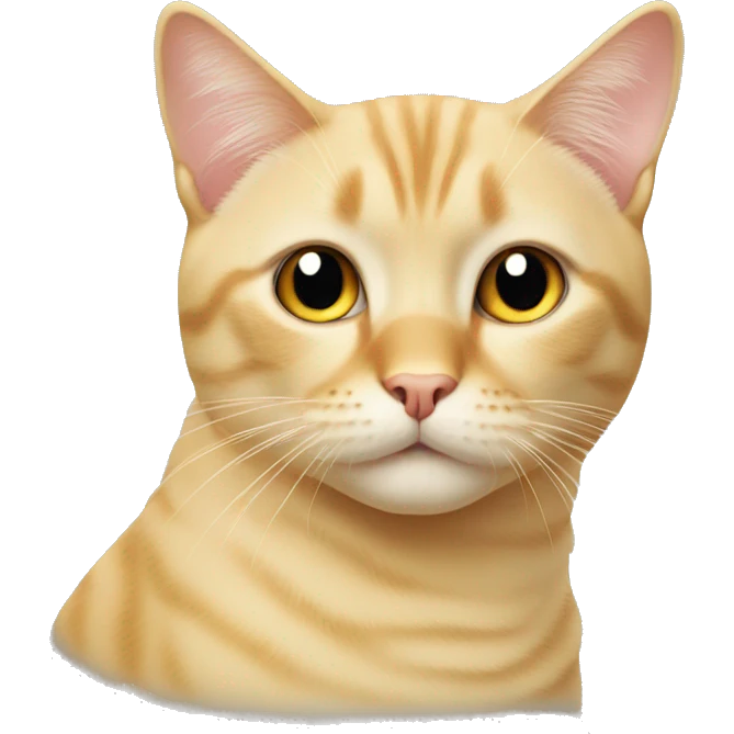 blonde cat with hazel eyes emoji