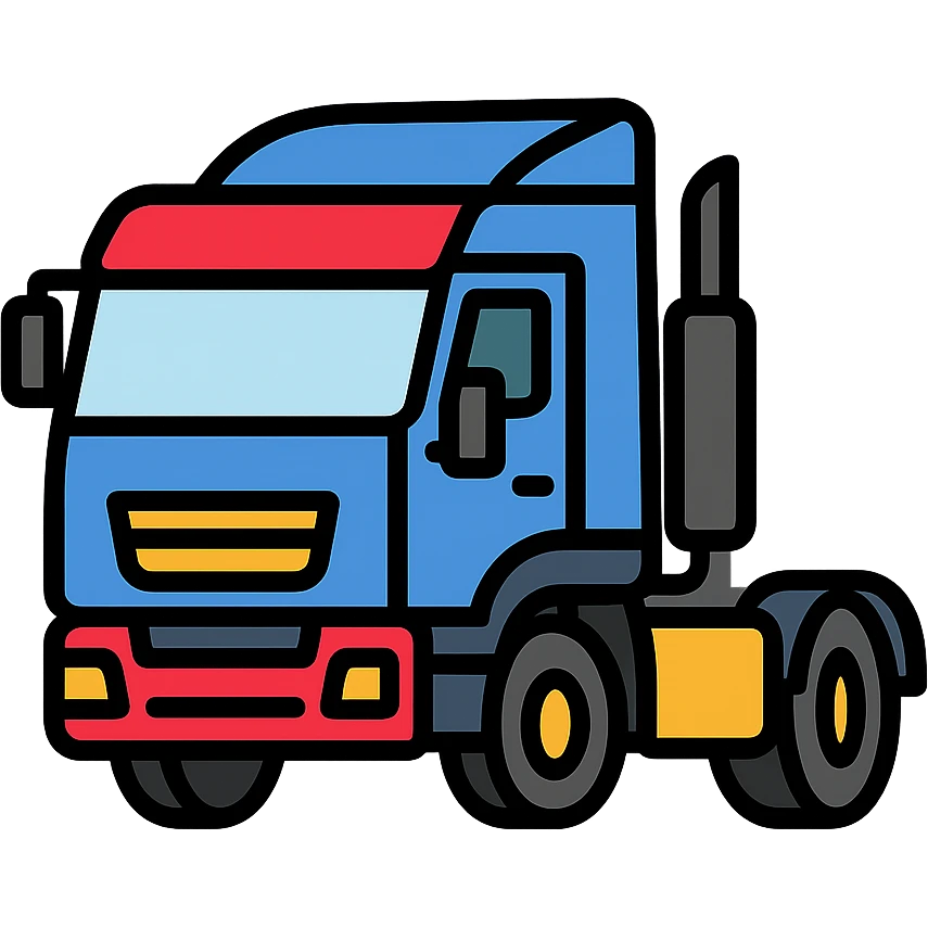 color outline icon of an Iveco Stralis truck emoji
