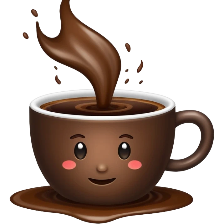 spilled coffee emoji