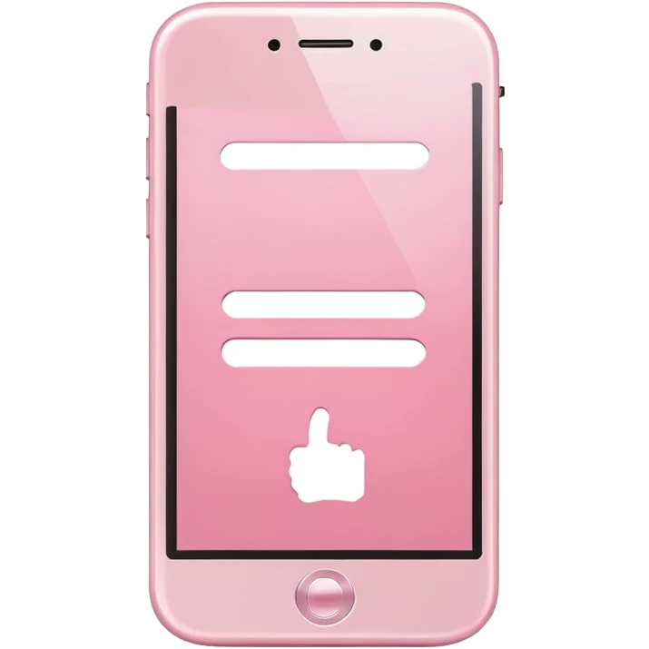 Light pink cellphone emoji
