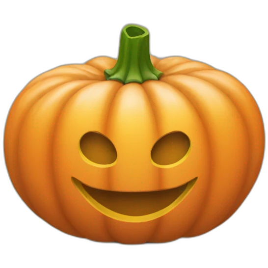 Une citrouille sur patte emoji