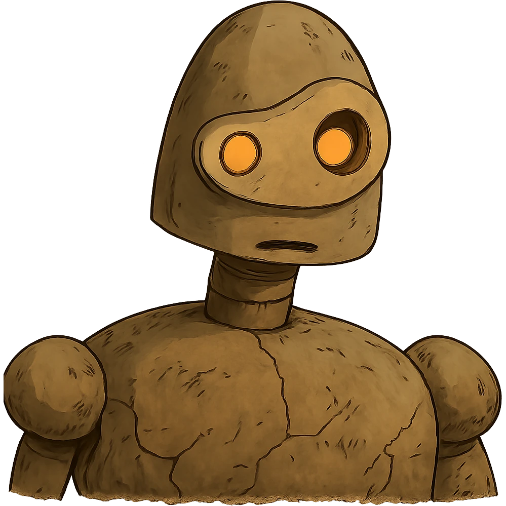 ghibli style robot head emoji