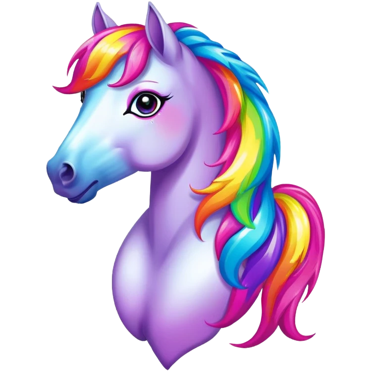 Lisa Frank horse emoji