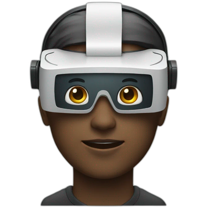 a person with a vr headset emoji